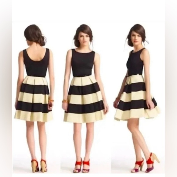 Kate Spade Celina Dress, Size 2, black and ivory - Picture 2 of 6